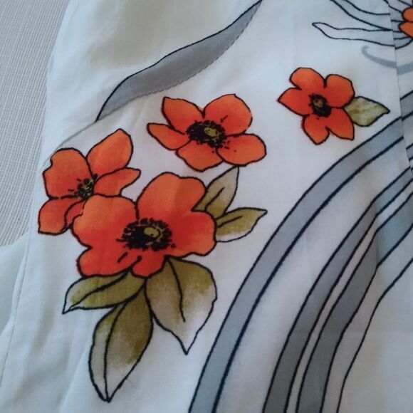 Forever 21 Light Blue Floral Pattern Sleeveless Mini Shift Dress Women's Small - Picture 12 of 12